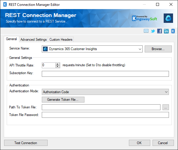 SSIS Dynamics 365 Customer Insights Connection Manager